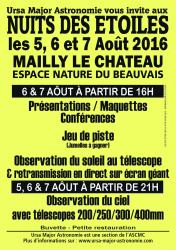 Affiche nuit des etoiles 2016