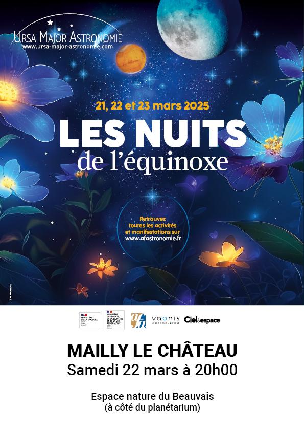 Affiche nuits des equinoxes 2025