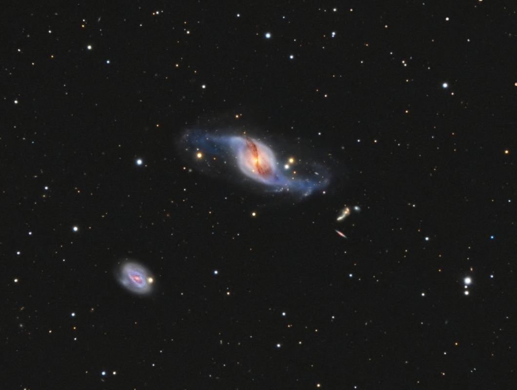 Ngc 3718 et ngc 3729 couleur